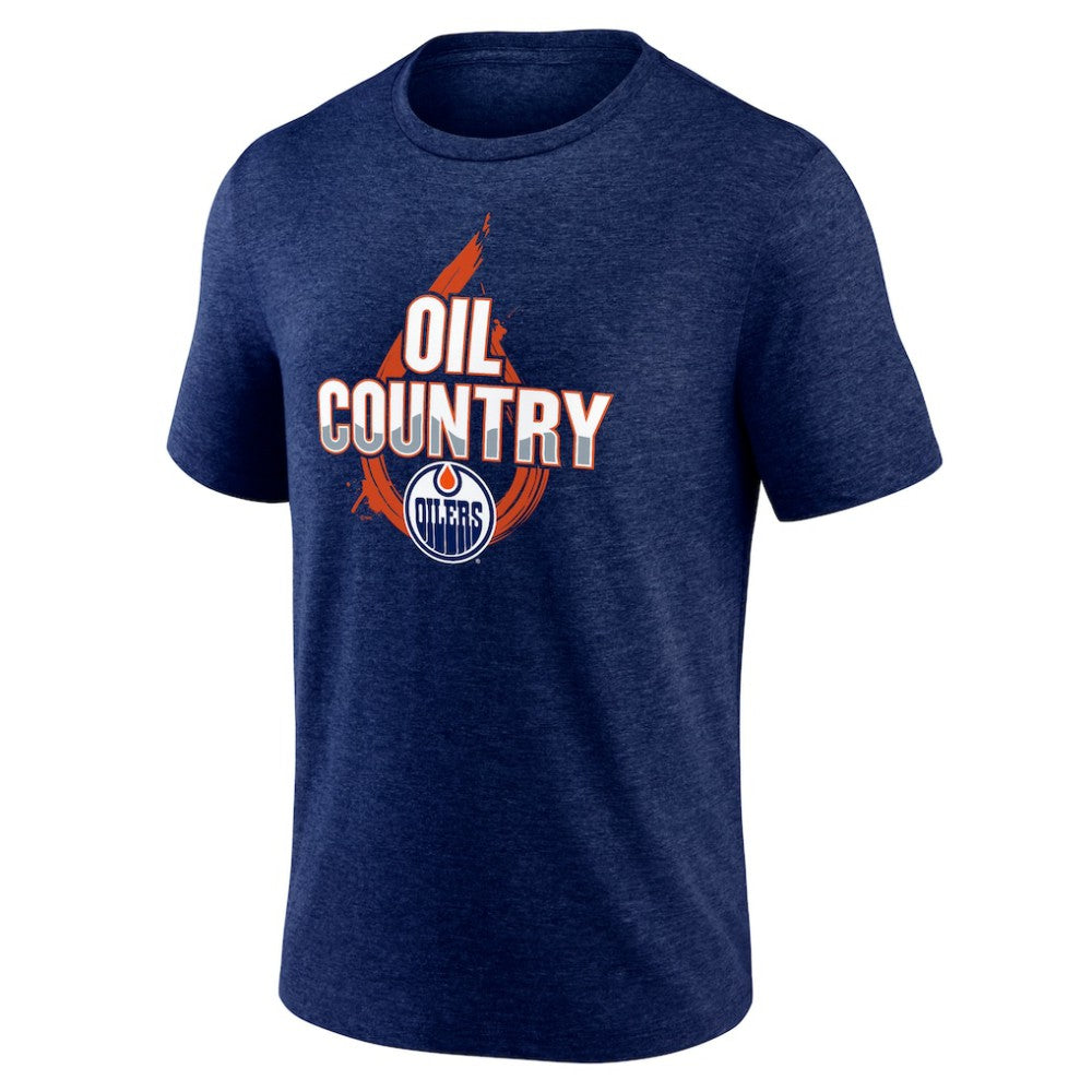 Edmonton Oilers Represent Tri-Blend T-Shirt -  NHL T-shirts