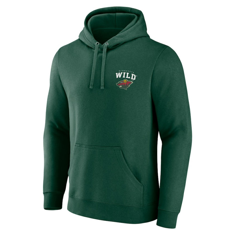 Minnesota Wild Team Lockup Pullover Hoodie -  NHL Hoodies