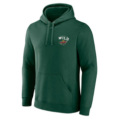 Minnesota Wild Team Lockup Pullover Hoodie -  NHL Hoodies