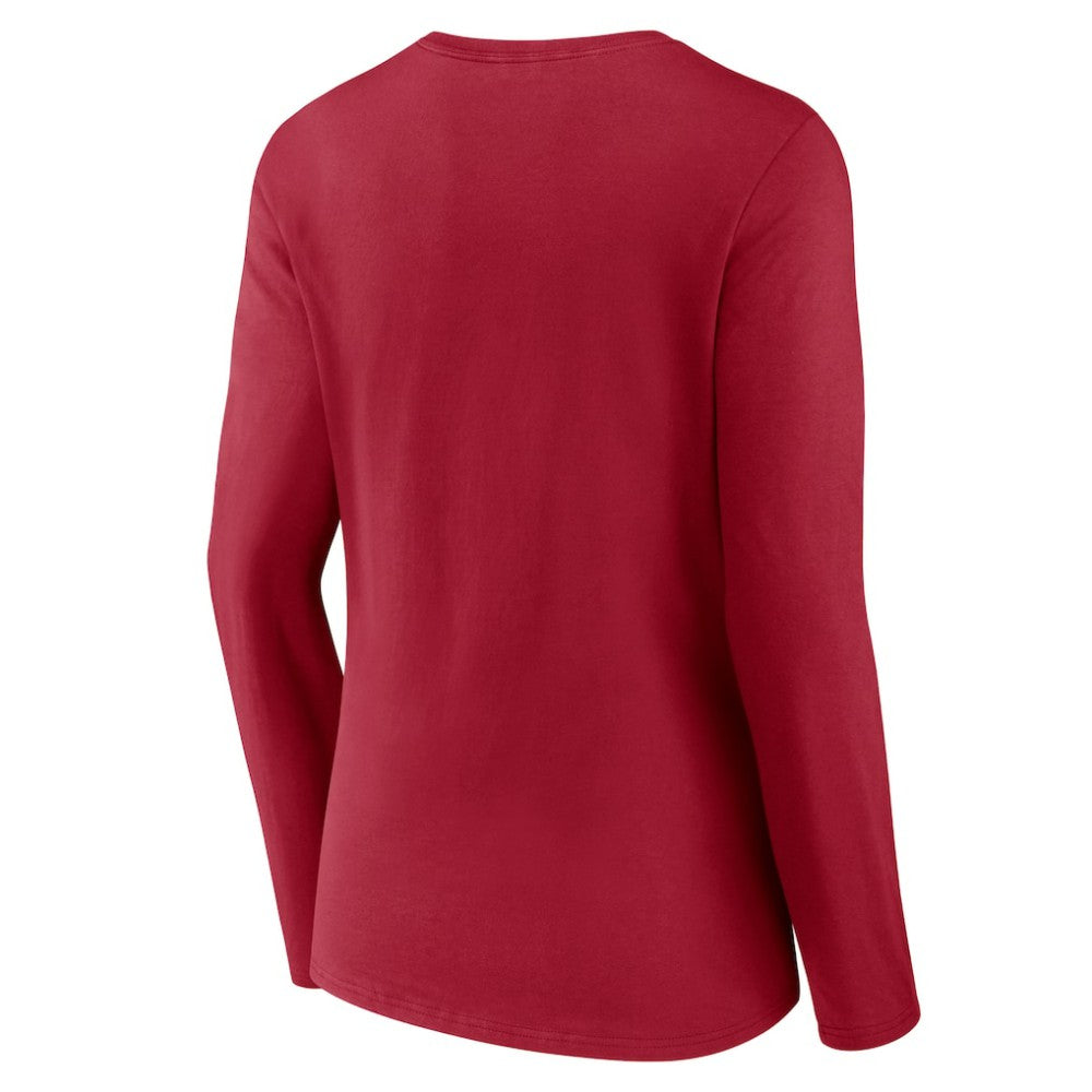 Montreal Canadiens Women's Primary Logo Long Sleeve V-Neck T-Shirt -  NHL T-shirts