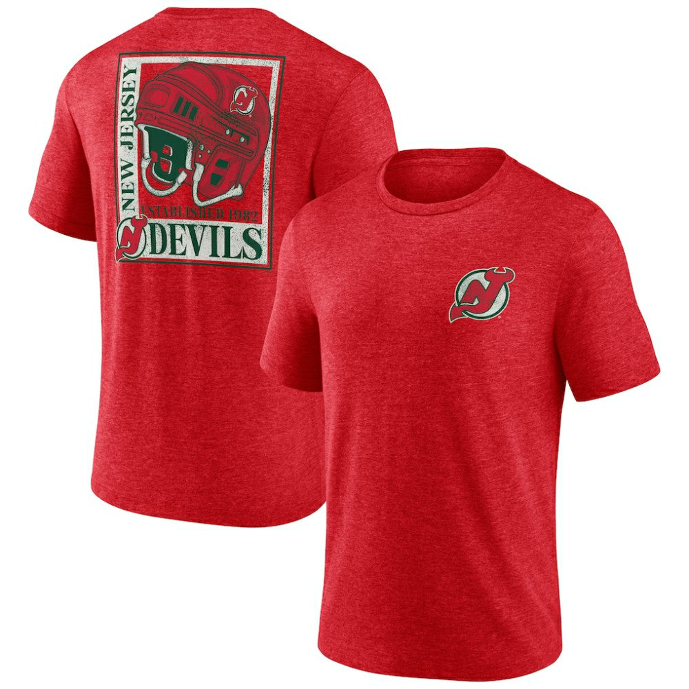 New Jersey Devils Earnest Will Tri-Blend T-Shirt -  NHL T-shirts