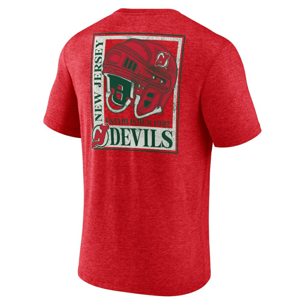 New Jersey Devils Earnest Will Tri-Blend T-Shirt -  NHL T-shirts