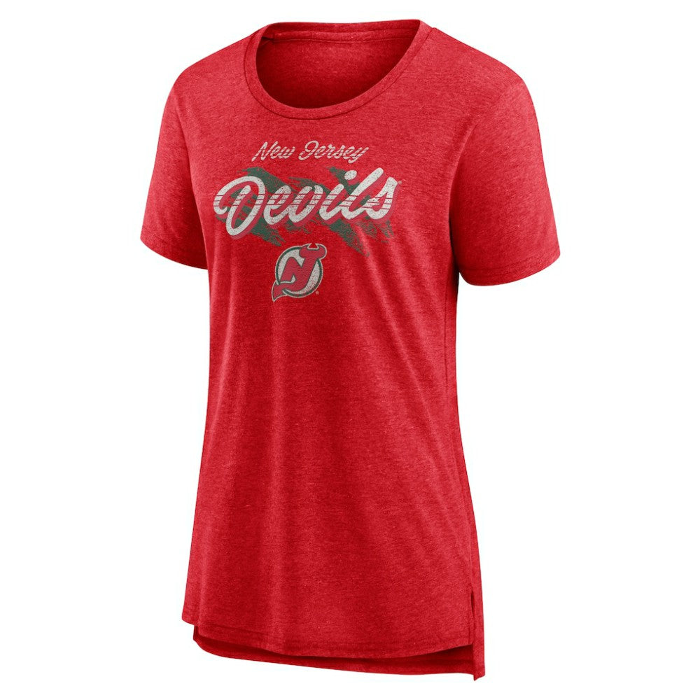 New Jersey Devils Women's Hit the Ice Tri-Blend T-Shirt -  NHL T-shirts