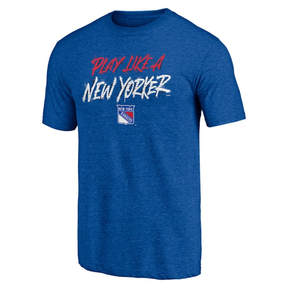 New York Rangers Shoot to Score Tri-Blend T-Shirt -  NHL T-shirts