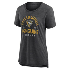 Pittsburgh Penguins Women's Vintage Arch Tri-Blend T-Shirt -  NHL T-shirts