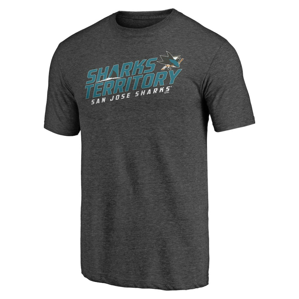 San Jose Sharks Shoot to Score Tri-Blend T-Shirt -  NHL T-shirts