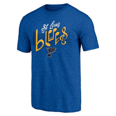 St. Louis Blues Shoot to Score Tri-Blend T-Shirt -  NHL T-shirts