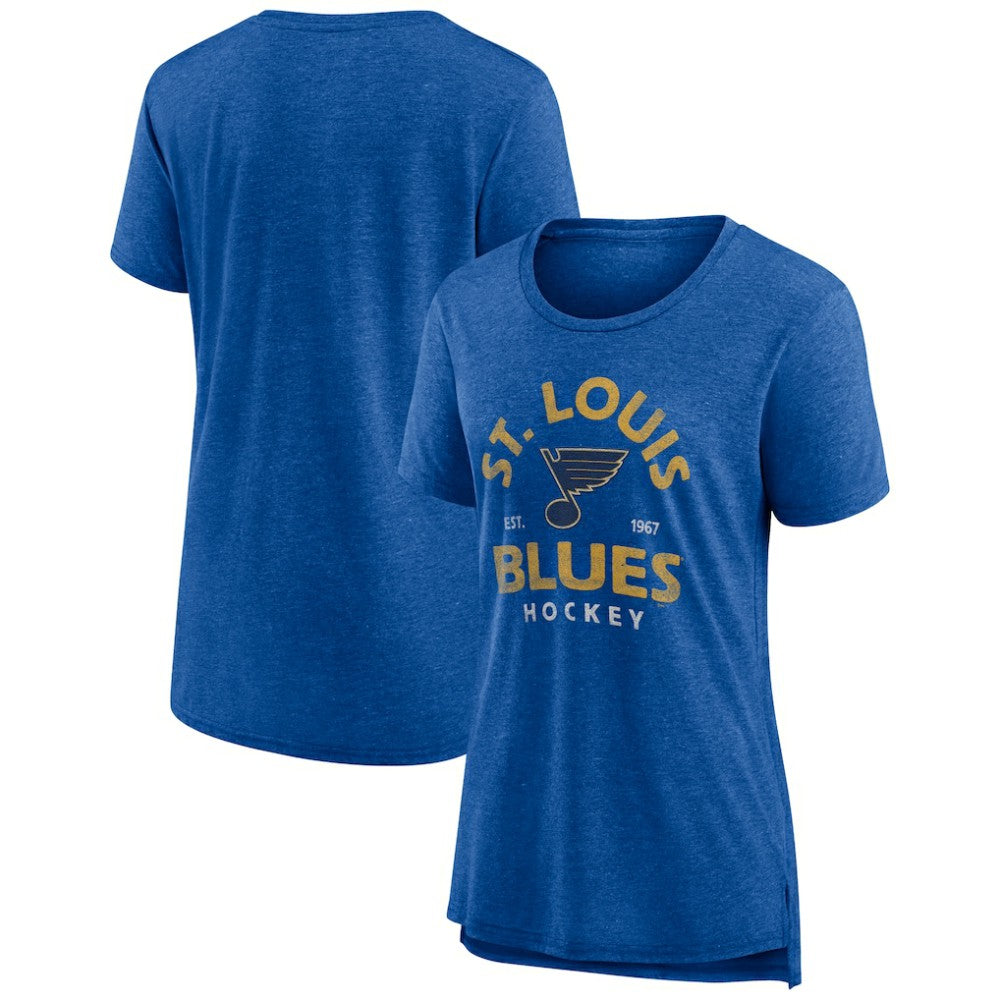 St. Louis Blues Women's Vintage Arch Tri-Blend T-Shirt -  NHL T-shirts
