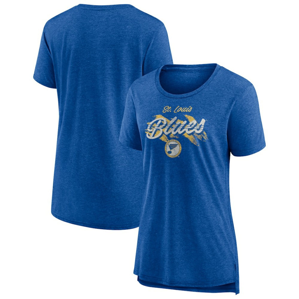 St. Louis Blues Women's Hit the Ice Tri-Blend T-Shirt -  NHL T-shirts