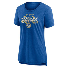 St. Louis Blues Women's Hit the Ice Tri-Blend T-Shirt -  NHL T-shirts