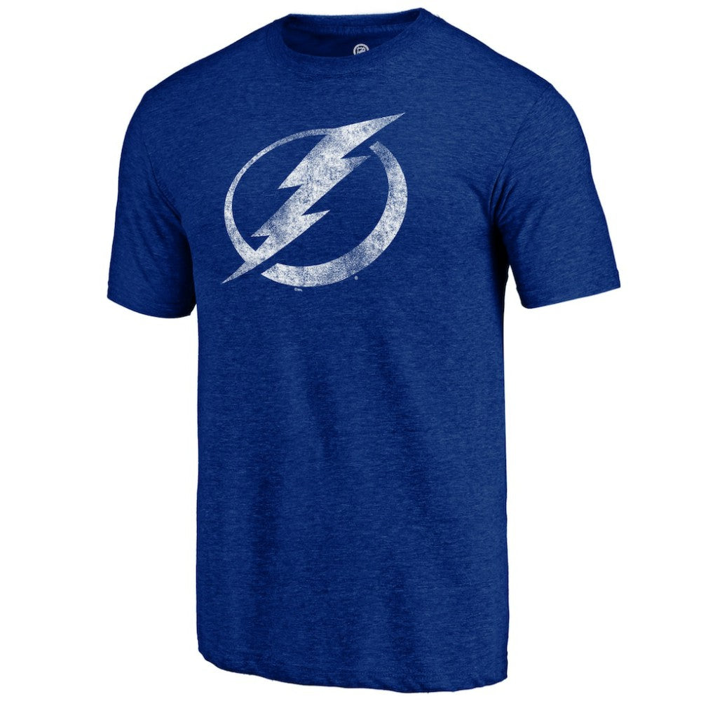 Tampa Bay Lightning Distressed Logo Tri-Blend T-Shirt -  NHL T-shirts