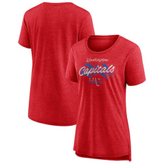 Washington Capitals Women's Hit the Ice Tri-Blend T-Shirt -  NHL T-shirts