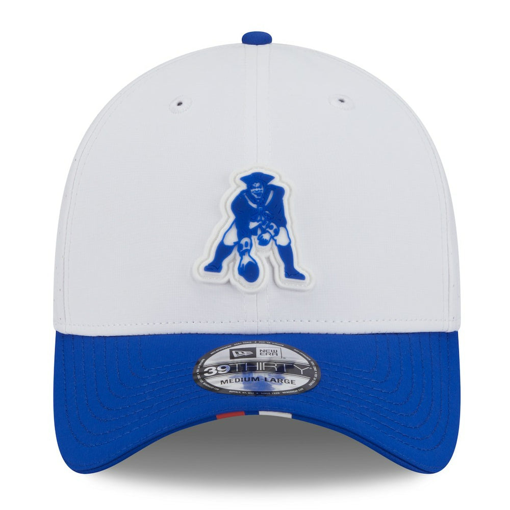 New England Patriots 2025 NFL Training Camp Throwback Logo 39THIRTY Flex Hat | NFL Outlet