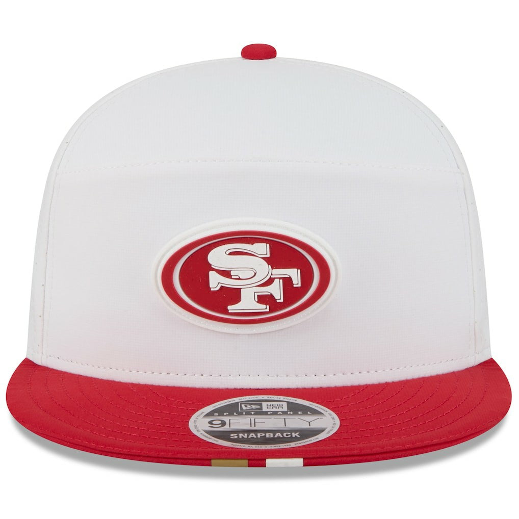 San Francisco 49ers 2025 NFL Training Camp Split Panel 9FIFTY Snapback Hat | NFL Online