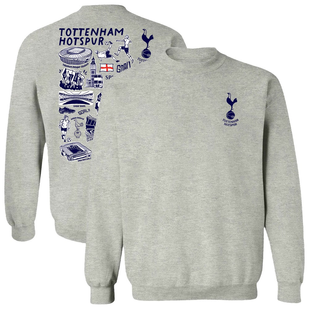 Tottenham Hotspur Vive La Fete Women's Impressions Artwork Pullover Sweatshirt
