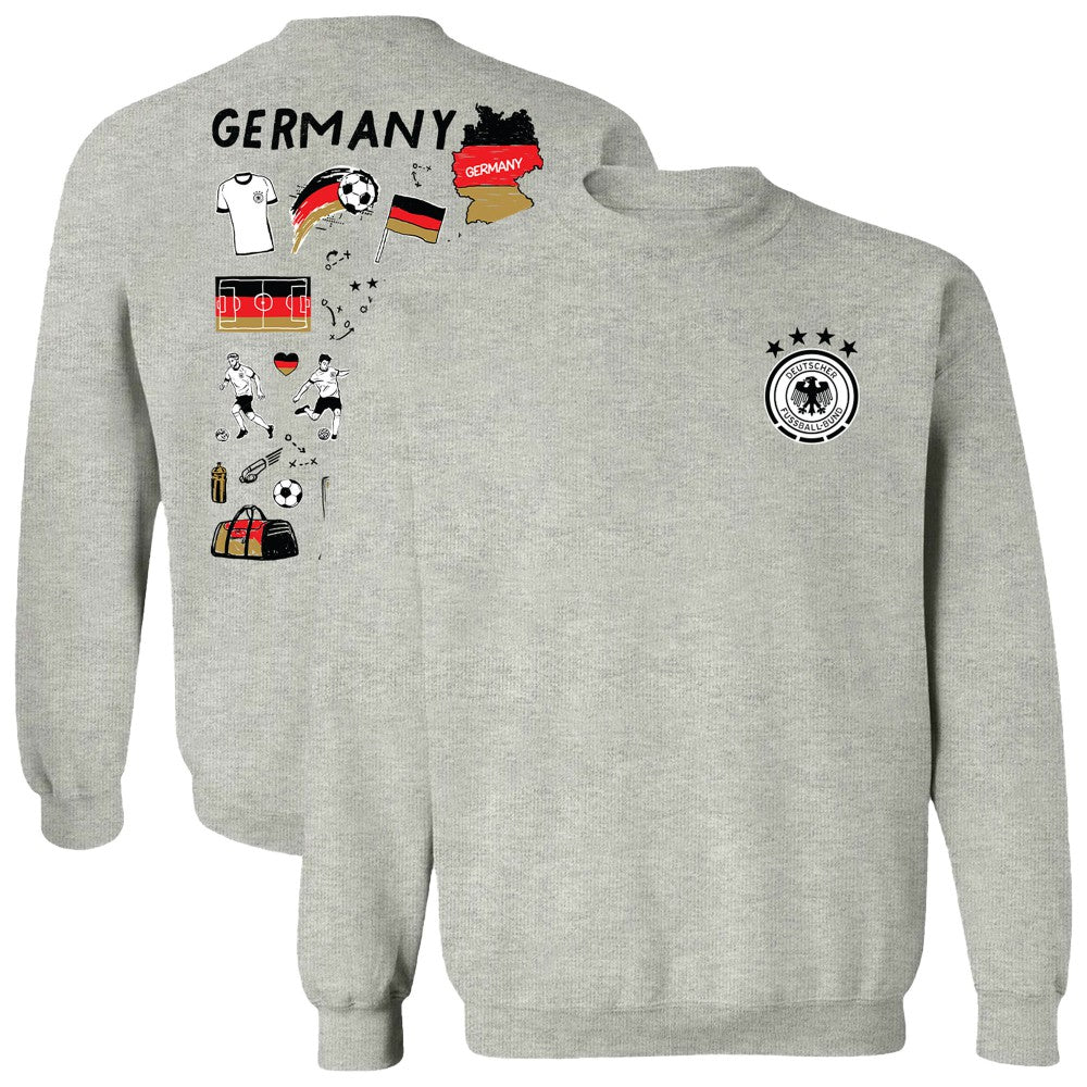 Germany National Team Vive La Fete Women's Impressions Artwork Pullover Sweatshirt