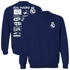 Real Madrid Vive La Fete Women's Impressions Artwork Pullover Sweatshirt