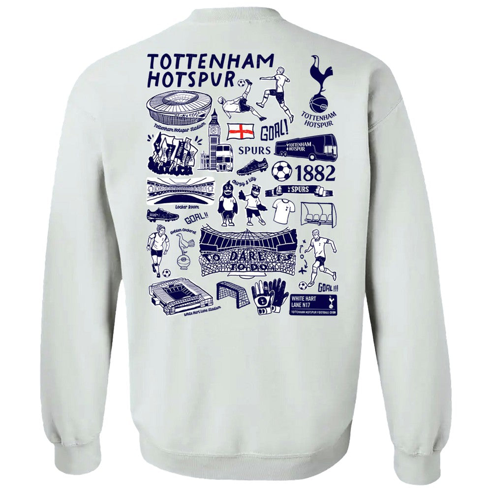 Tottenham Hotspur Vive La Fete Women's Impressions Artwork Pullover Sweatshirt