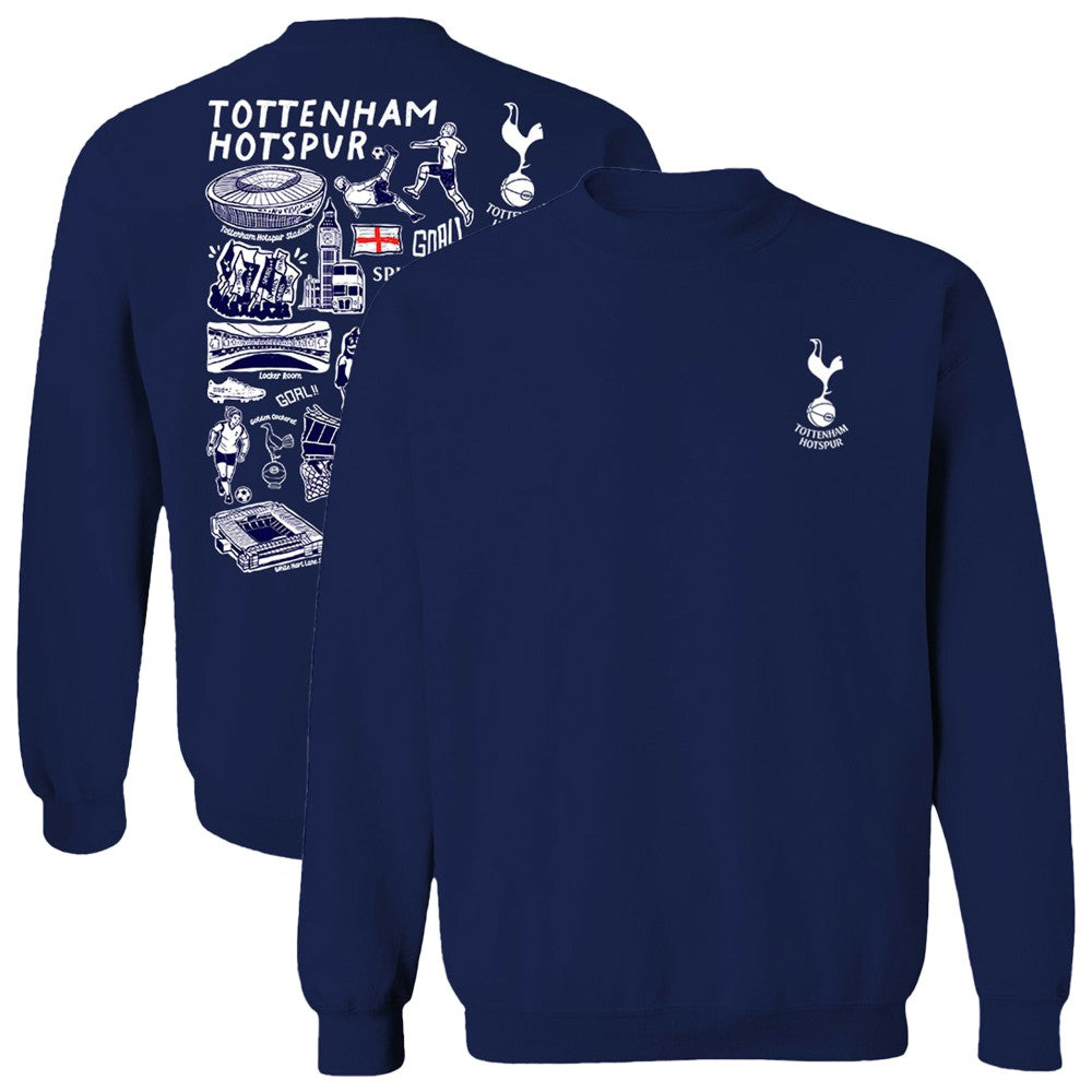 Tottenham Hotspur Vive La Fete Women's Impressions Artwork Pullover Sweatshirt