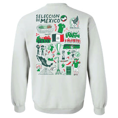 Mexico National Team Vive La Fete Women's Impressions Artwork Pullover Sweatshirt