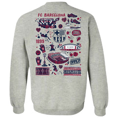 Barcelona Vive La Fete Women's Impressions Artwork Pullover Sweatshirt