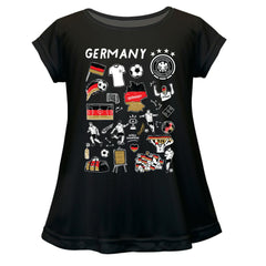Germany National Team Vive La Fete Girls Youth Impressions Artwork A-Line Top