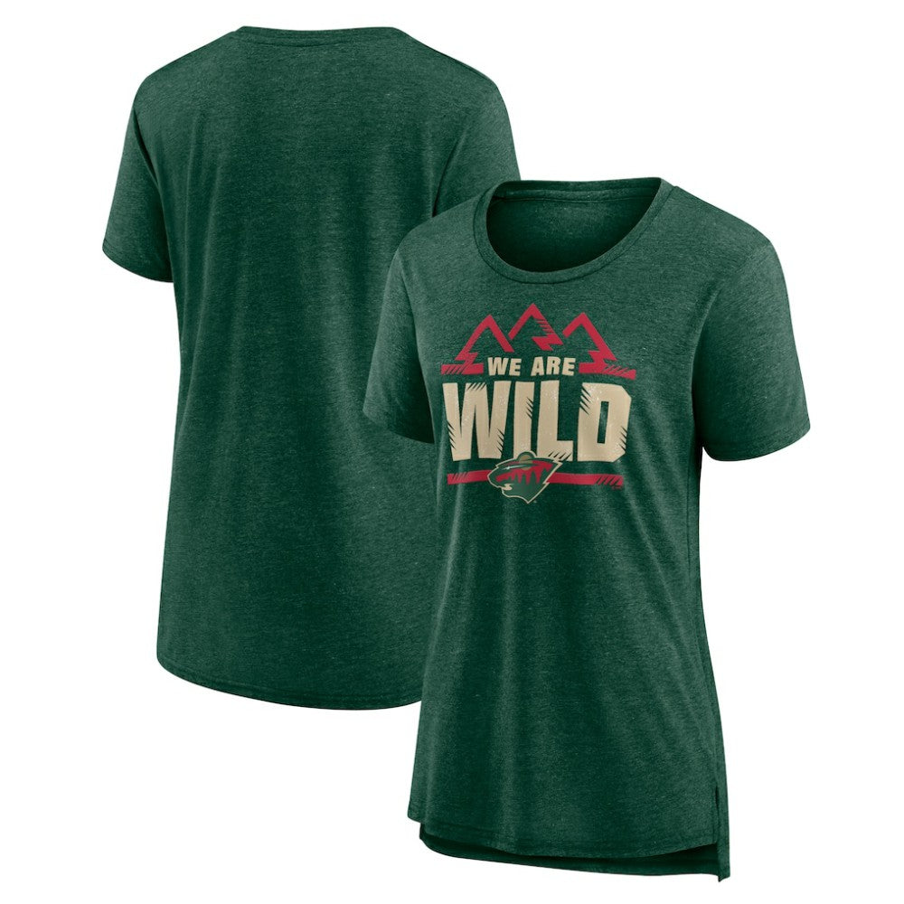 Minnesota Wild Women's Shout Out Tri-Blend T-Shirt -  NHL T-shirts