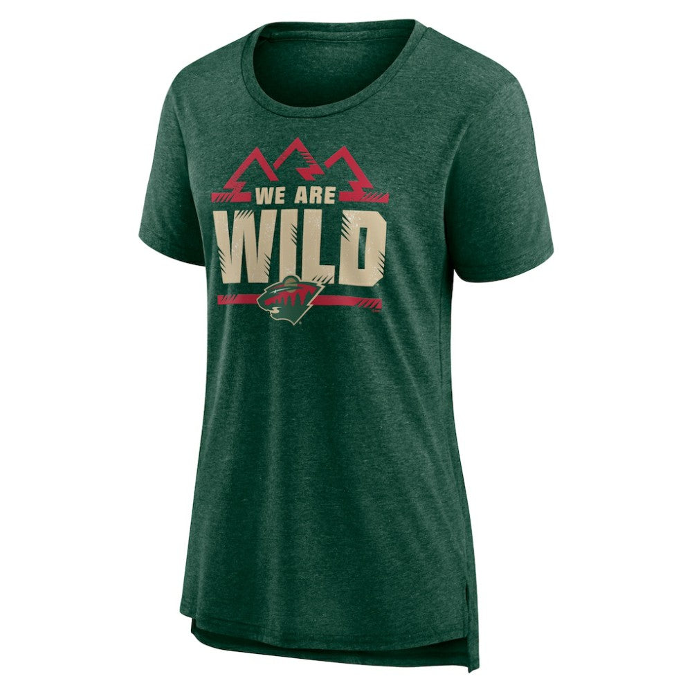 Minnesota Wild Women's Shout Out Tri-Blend T-Shirt -  NHL T-shirts