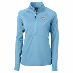 New York Mets Cutter & Buck Women's Raglan Adapt Eco Knit Stretch Recycled Half-Zip Top - MLB Tops