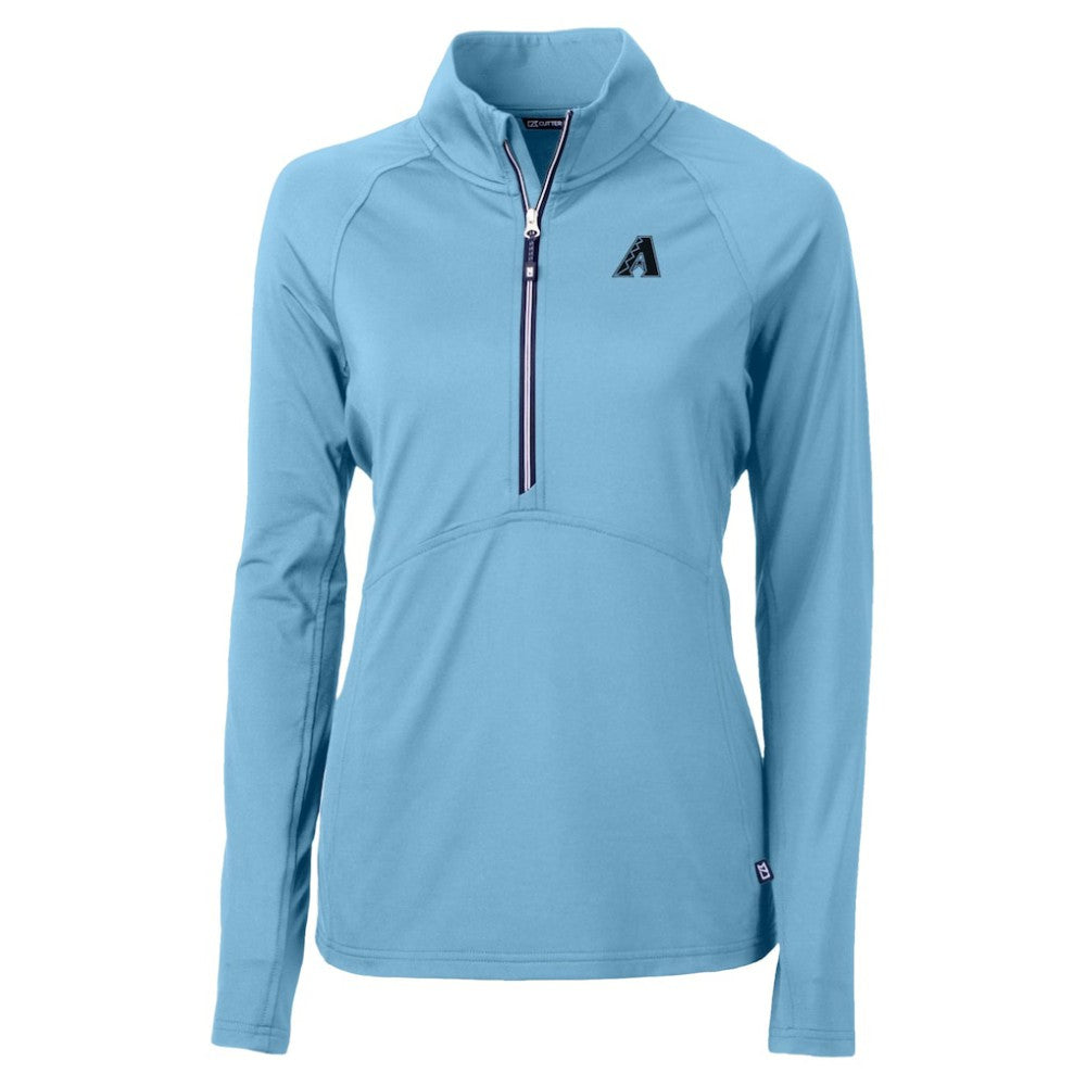 Arizona Diamondbacks Cutter & Buck Women's Raglan Adapt Eco Knit Stretch Recycled Half-Zip Top - MLB Tops
