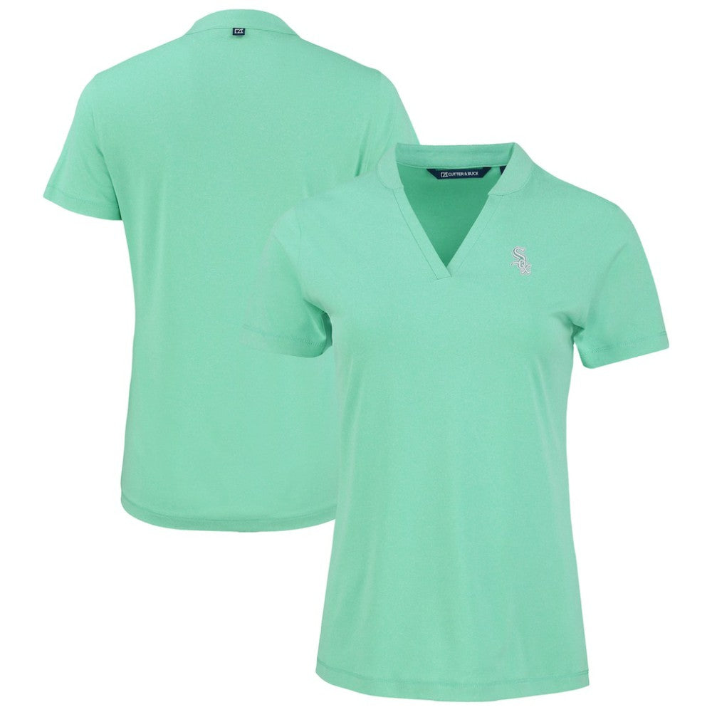 Chicago White Sox Cutter & Buck Forge Heathered Stretch Blade Top - MLB Tops