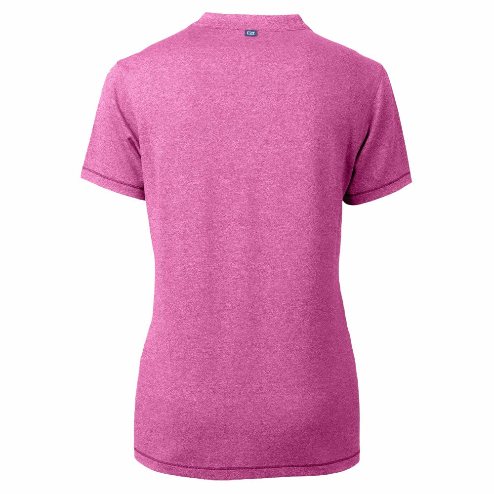 Milwaukee Brewers Cutter & Buck Forge Heathered Stretch Blade Top - MLB Tops
