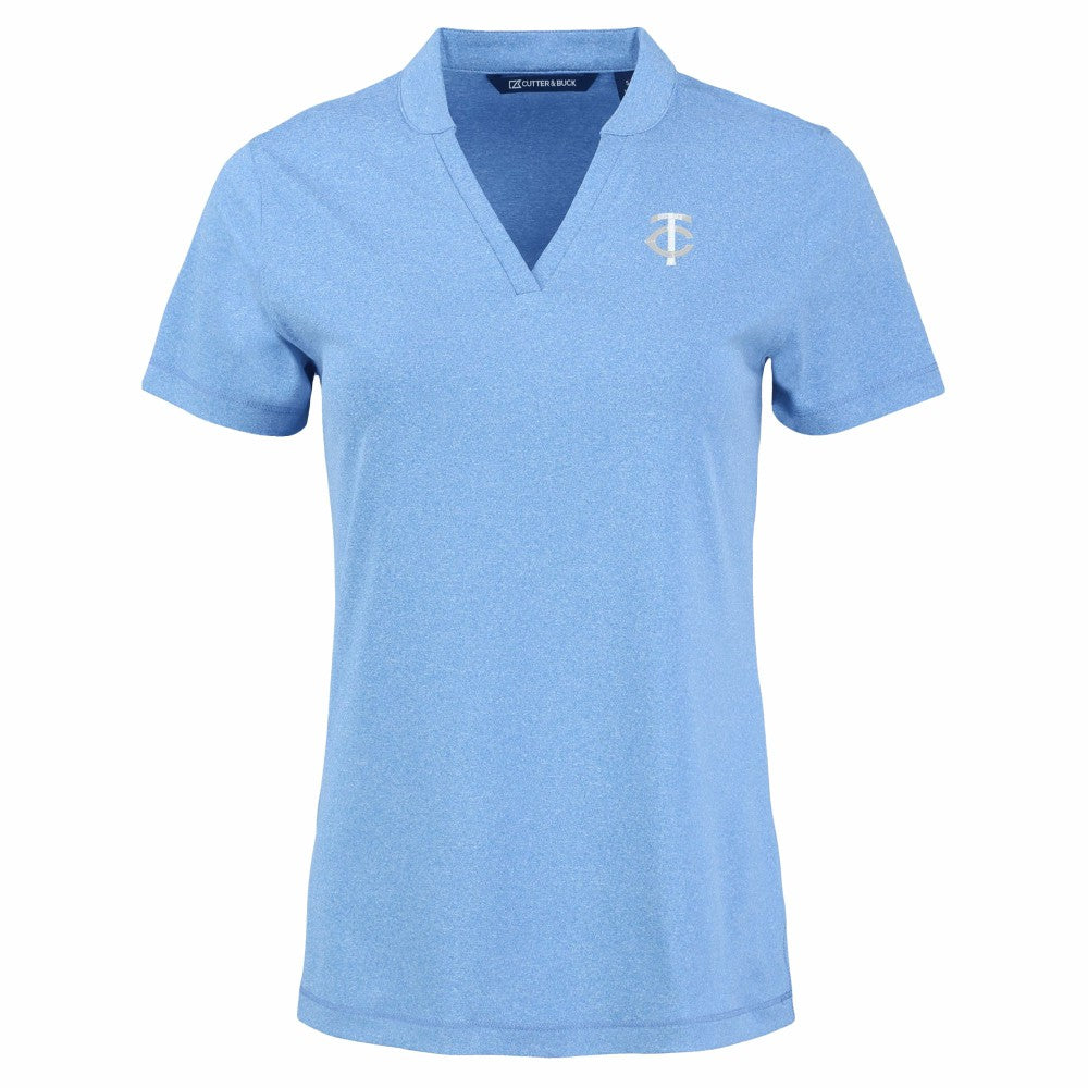 Minnesota Twins Cutter & Buck Forge Heathered Stretch Blade Top - MLB Tops