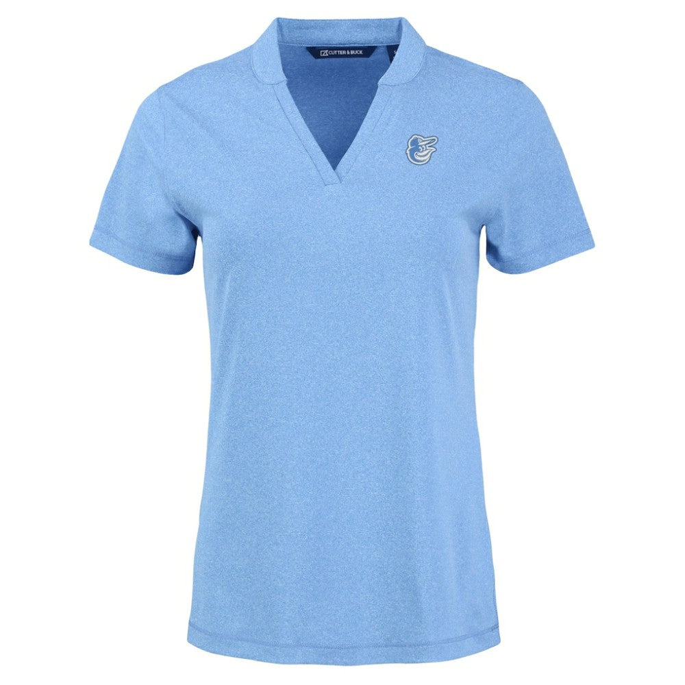 Baltimore Orioles Cutter & Buck Forge Heathered Stretch Blade Top - MLB Tops