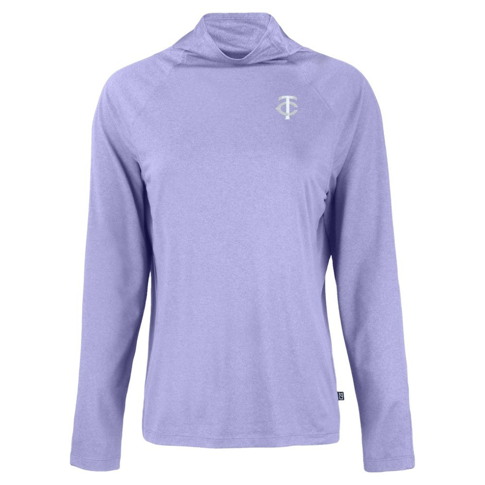 Minnesota Twins Cutter & Buck Women's Coastline Epic Comfort Eco Recycled Funnel Neck Pullover Top - MLB Pullover