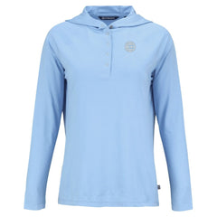 Chicago Cubs Cutter & Buck Women's Coastline Epic Comfort Eco Recycled Long Sleeve Hoodie T-Shirt - MLB Hoodies