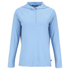 Detroit Tigers Cutter & Buck Women's Coastline Epic Comfort Eco Recycled Long Sleeve Hoodie T-Shirt - MLB Hoodies