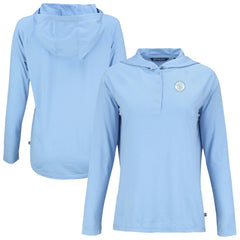Milwaukee Brewers Cutter & Buck Women's Coastline Epic Comfort Eco Recycled Long Sleeve Hoodie T-Shirt - MLB Hoodies