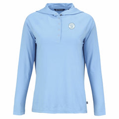 Milwaukee Brewers Cutter & Buck Women's Coastline Epic Comfort Eco Recycled Long Sleeve Hoodie T-Shirt - MLB Hoodies