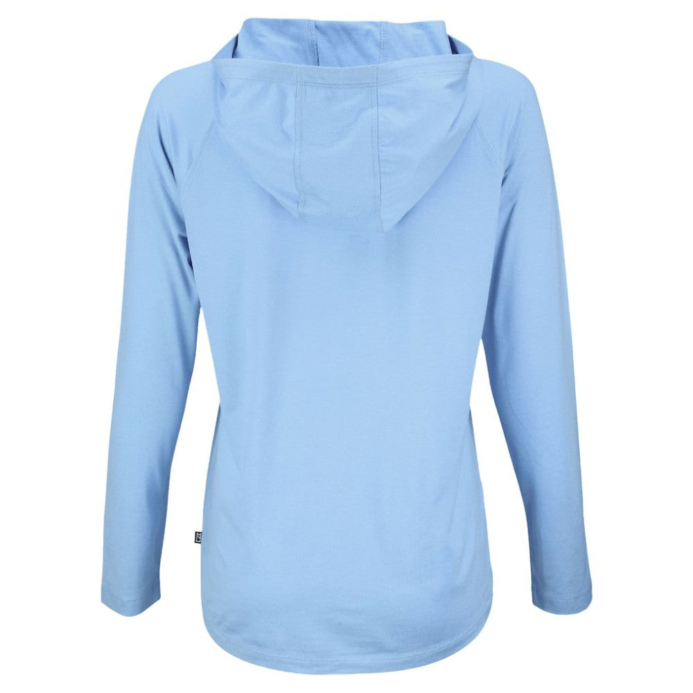 Philadelphia Phillies Cutter & Buck Women's Coastline Epic Comfort Eco Recycled Long Sleeve Hoodie T-Shirt - MLB Hoodies