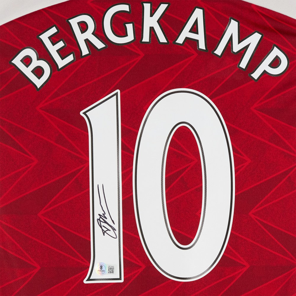 Dennis Bergkamp Arsenal Autographed 2020-21 Red Home Jersey