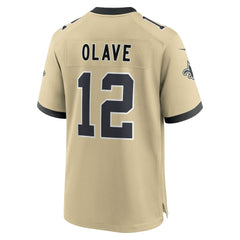 New Orleans Saints Chris Olave  Youth Gameday Golds Alternate Game Player Jersey | NFL Discount