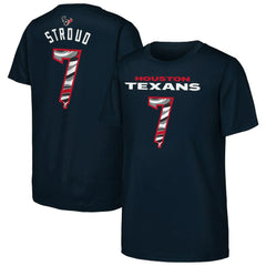 Houston Texans C.J. Stroud  Outerstuff Youth Mainliner Drip Player Name & Number T-Shirt | NFL Discount