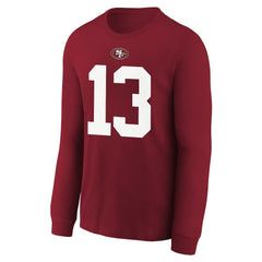 San Francisco 49ers Brock Purdy  Youth Player Name & Number Long Sleeve T-Shirt | NFL New