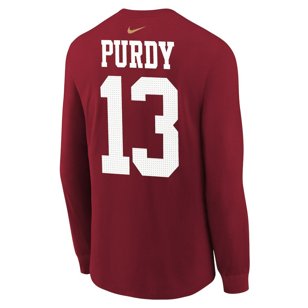 San Francisco 49ers Brock Purdy  Youth Player Name & Number Long Sleeve T-Shirt | NFL New