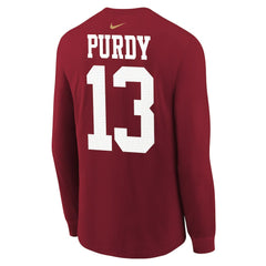 San Francisco 49ers Brock Purdy  Youth Player Name & Number Long Sleeve T-Shirt | NFL New