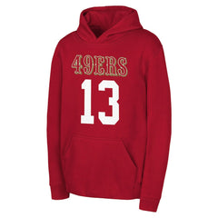 San Francisco 49ers Brock Purdy  Outerstuff Mainliner Player Name & Number Hoodie | NFL Hot