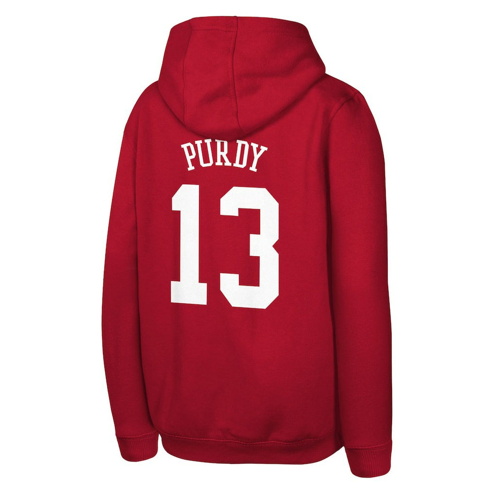 San Francisco 49ers Brock Purdy  Outerstuff Mainliner Player Name & Number Hoodie | NFL Hot