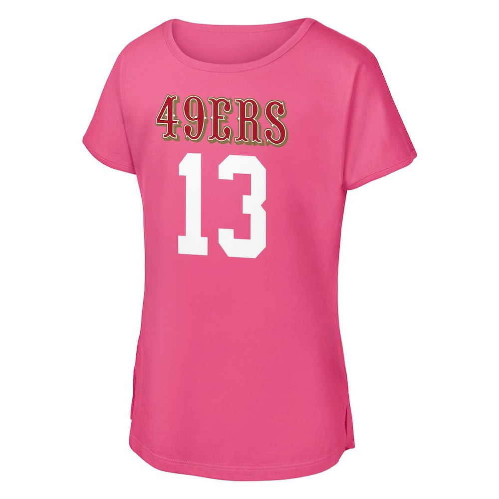 San Francisco 49ers Brock Purdy  Outerstuff Girls Youth Player Name & Number T-Shirt | NFL Hot