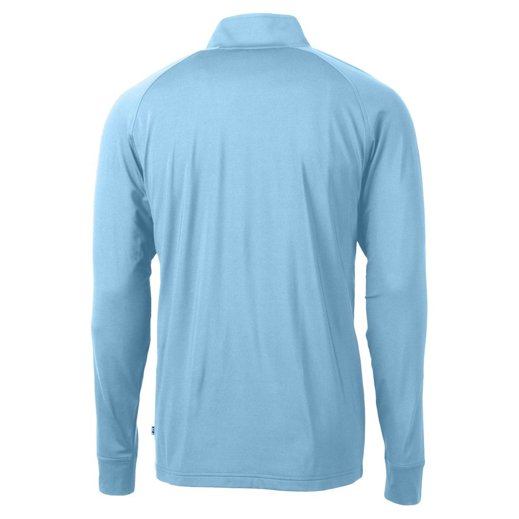 Seattle Seahawks Cutter & Buck Raglan Adapt Eco Knit Stretch Recycled Quarter-Zip Top | NFL On sale